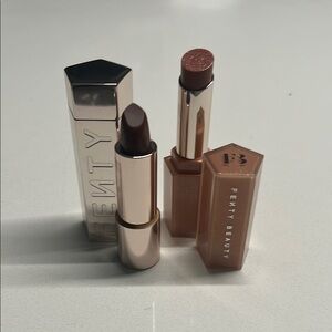 Fenty Beauty Lipstick Set - Rich Brown & Shimmering Bronze